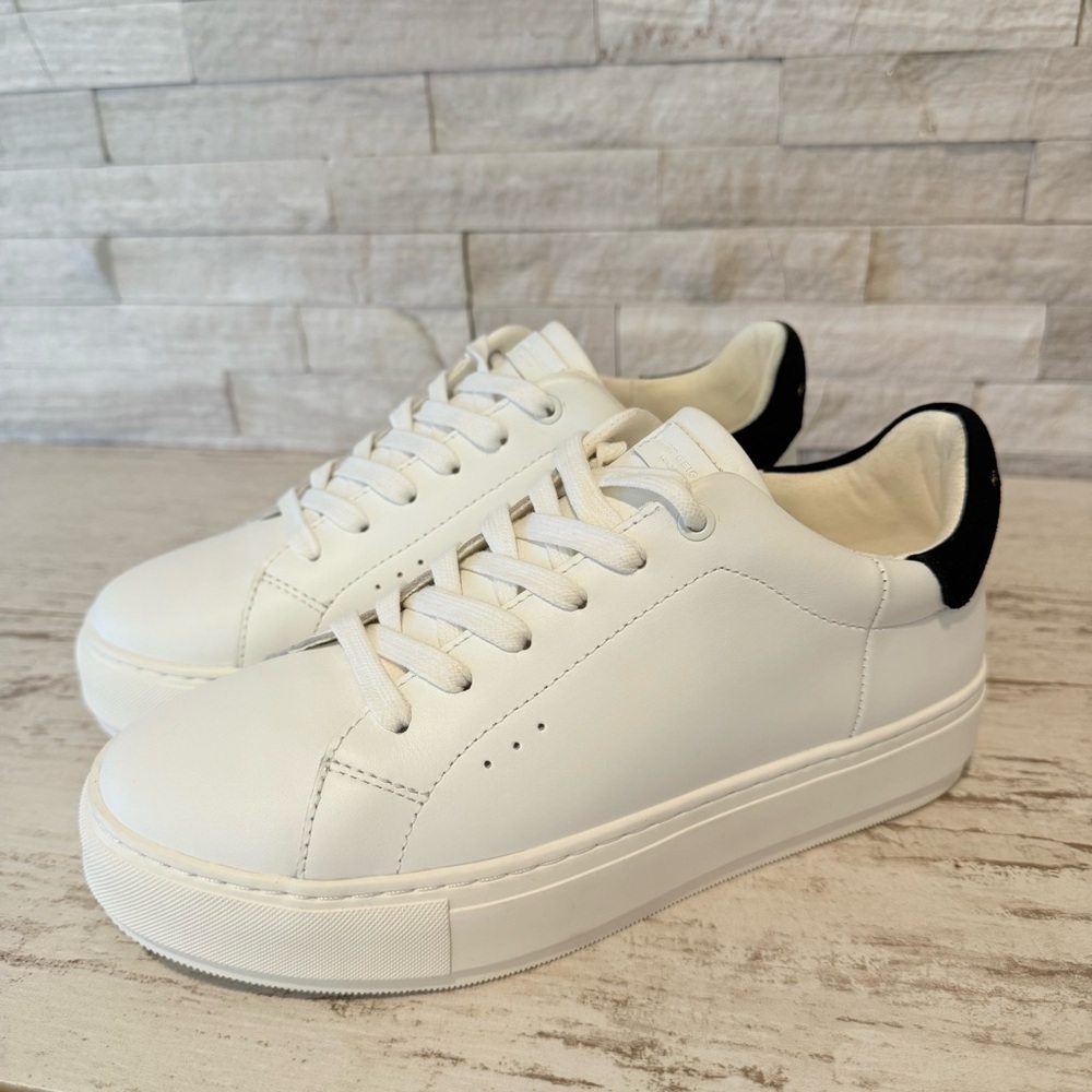 Kurt Geiger Laney Women’s White Leather Platform Sneaker Size 39EU/8-8.5US NEW - Picture 3 of 14